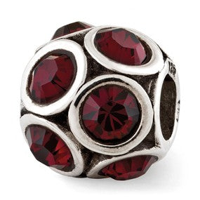 Sterling Silver June Swarovski Elements Bead Charm hide-image