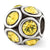 November Swarovski Elements Charm Bead in Sterling Silver