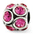 October Swarovski Elements Charm Bead in Sterling Silver