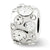 April Swarovski Elements Charm Bead in Sterling Silver