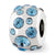 March Swarovski Elements Charm Bead in Sterling Silver