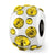 November Swarovski Elements Charm Bead in Sterling Silver