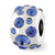 September Swarovski Elements Charm Bead in Sterling Silver