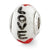 Sterling Silver Love w/Hearts Italian Glass Bead Charm hide-image