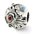 Multicolor Swarovski Elements Flower Charm Bead in Sterling Silver
