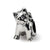 Antique Cat Charm Bead in Sterling Silver