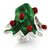 Enameled Christmas Tree Charm Bead in Sterling Silver