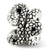 Snake Charm Bead in Sterling Silver