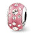 Sterling Silver Pink Molded w/Swarovski Elements Bead Charm hide-image