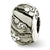 Grey Molded w/Swarovski Elements Charm Bead in Sterling Silver