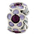 Sterling Silver Purple Swarovski Elements Enamel Bead Charm hide-image