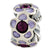 Purple Swarovski Elements Enamel Charm Bead in Sterling Silver