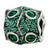 Sterling Silver Green Swarovski Elements & Enamel Bead Charm hide-image