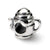 Teapot Charm Bead in Sterling Silver