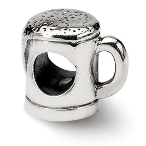 Sterling Silver Beer Mug Bead Charm hide-image