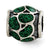 Sterling Silver Green Enamel w/Sparkles Bead Charm hide-image