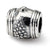 Sterling Silver Grape Barrel Bead Charm hide-image