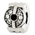 Sterling Silver Swarovski Elements Circle Textured Bead Charm hide-image