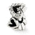 Sterling Silver Swarovski Elements Hearts Bead Charm hide-image