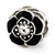 Flower w/Swarovski Elements Charm Bead in Sterling Silver