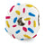 Sterling Silver Enameled Donut w/Sprinkles Bead Charm hide-image
