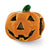 Enameled Jack-o-lantern Charm Bead in Sterling Silver