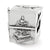 Chinese Take Out Box Charm Bead in Sterling Silver