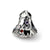 Christmas Tree Charm Bead in Sterling Silver