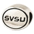 Sterling Silver Antiqued Saginaw Valley State University Collegiate Bead