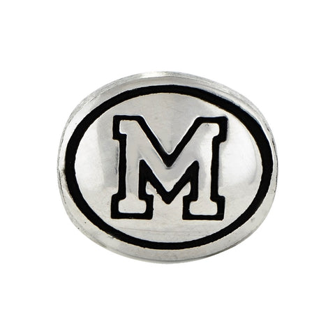 Sterling Silver Antiqued University of Memphis Collegiate Bead