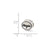 Antiqued Georgetown University Collegiate Charm Bead in Sterling Silver