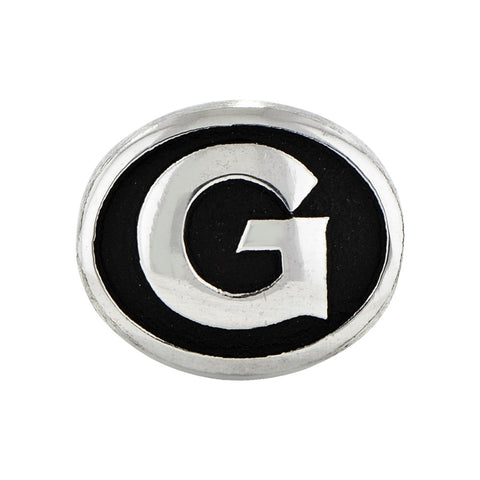 Sterling Silver Antiqued Georgetown University Collegiate Bead