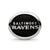 Enameled Baltimore Ravens NFL Charm Bead in Sterling Silver