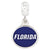 Sterling Silver University of Florida Collegiate Enameled Dangle Bead