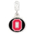 Sterling Silver Ohio State University Collegiate Enameled Dangle Bead