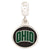 Sterling Silver Ohio University Collegiate Enameled Dangle Bead