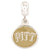 University of Pittsburgh Collegiate Enameled Charm Dangle Bead in Sterling Silver