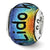 Sterling Silver Lido Key Dichroic Glass Bead Charm hide-image