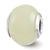White Glow-in-the-Dark Italian Charm Bead in Sterling Silver