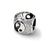 Yin Yang Charm Bead in Sterling Silver