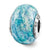 Sterling Silver Blue w/Glitter Overlay Italian Bead Charm hide-image