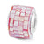 Sterling Silver Red Mother of Pearl Mosaic Bead Charm hide-image