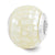 White Mother of Pearl Mosaic Charm Bead in Sterling Silver