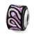 Light/Dark Purple MOP Mosaic Charm Bead in Sterling Silver