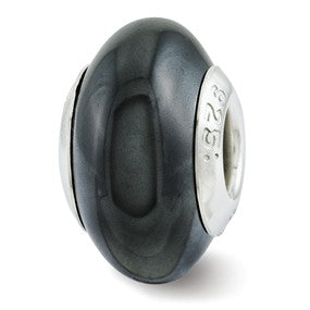 Sterling Silver Hematite Bead Charm hide-image