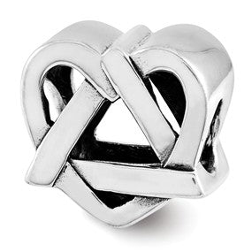 Sterling Silver Adoption Symbol Bead Charm hide-image