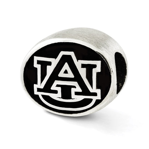 Sterling Silver Antiqued Auburn University Collegiate Bead