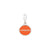 University of Miami Collegiate Enameled Charm Dangle Bead in Sterling Silver