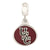 Univ. South Carolina Collegiate Enameled Charm Dangle Bead in Sterling Silver