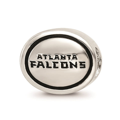 Antiqued Atlanta Falcons NFL Charm Bead in Sterling Silver